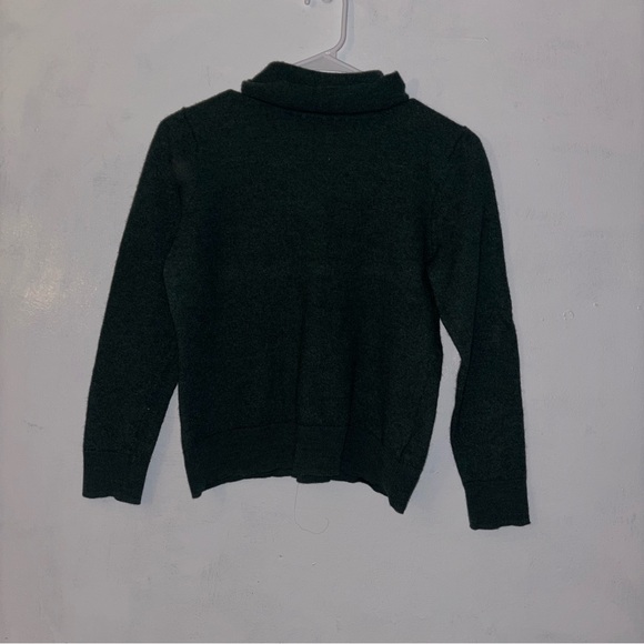 Halston Heritage Sweaters - Halston Heritage Laying Essential Merino Wool Green Crew Neck Sweater